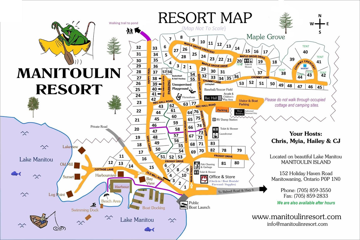 Manitoulin Resort Park Map